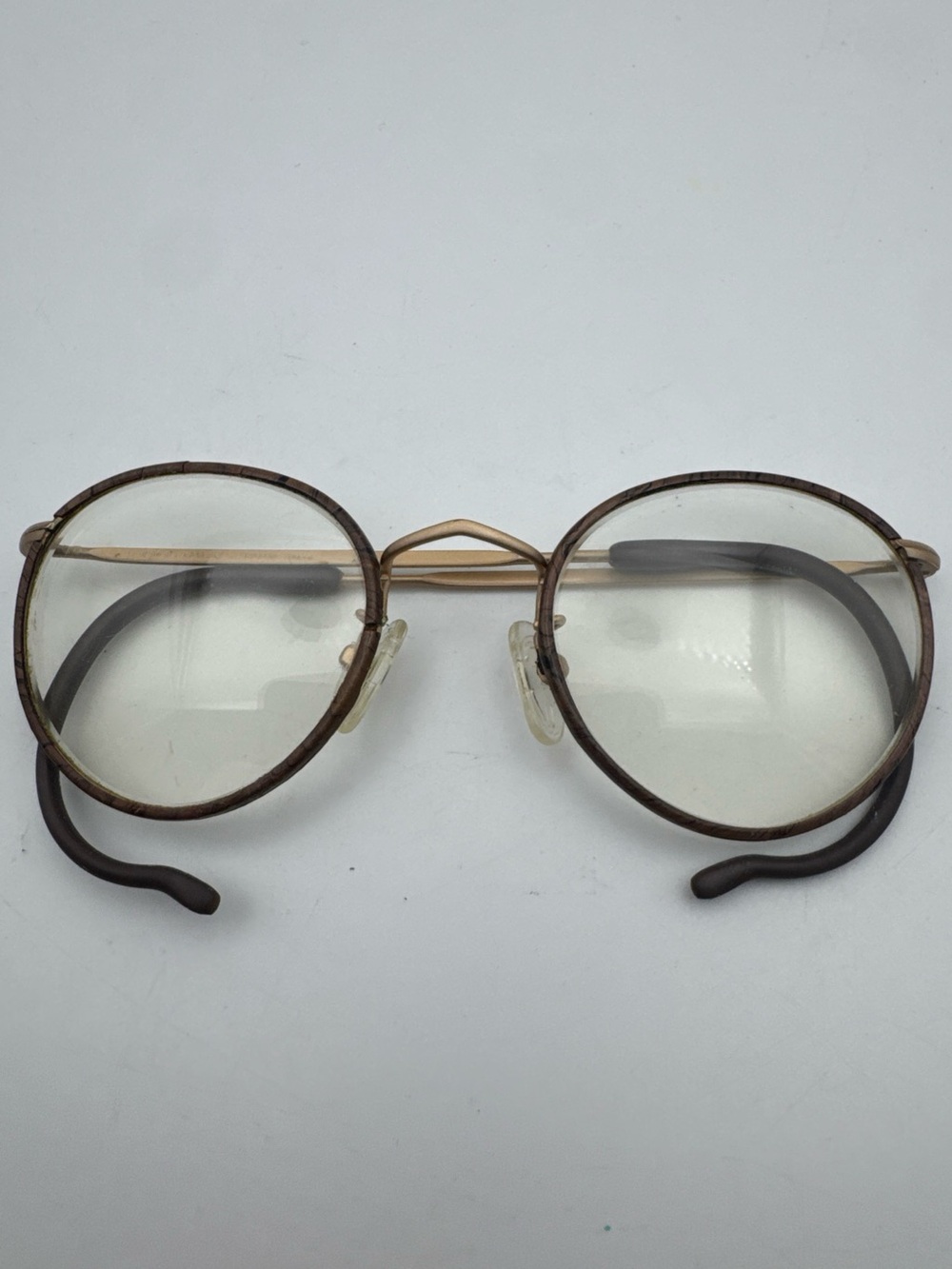 Vintage Giorgio Armani 104-734 Round Tortoise FRAMES Eyeglasses 49-22-120